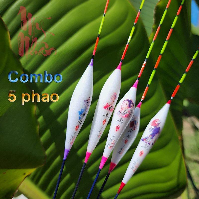 Combo 5 phao câu cá mỹ nhân Màu sắc và họa tiết đẹp P1