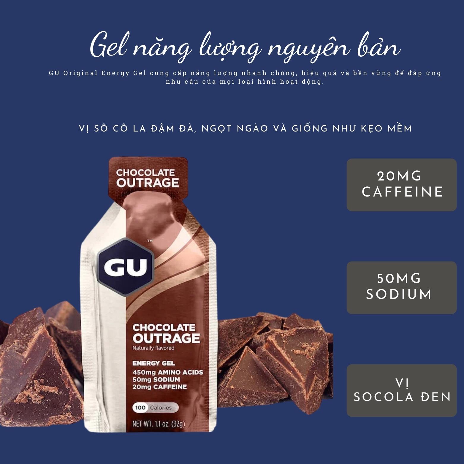 Gu Gel Năng Lượng - Gel Năng Lượng Đạp Xe Chạy Bộ