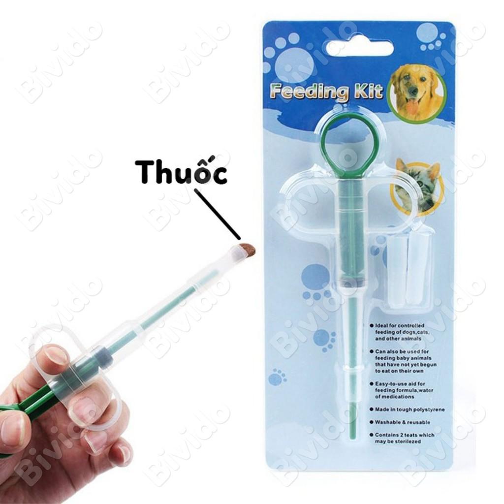 Dụng cụ bơm thuốc và thức ăn cho chó mèo Feeding Kit 30g - Bivido