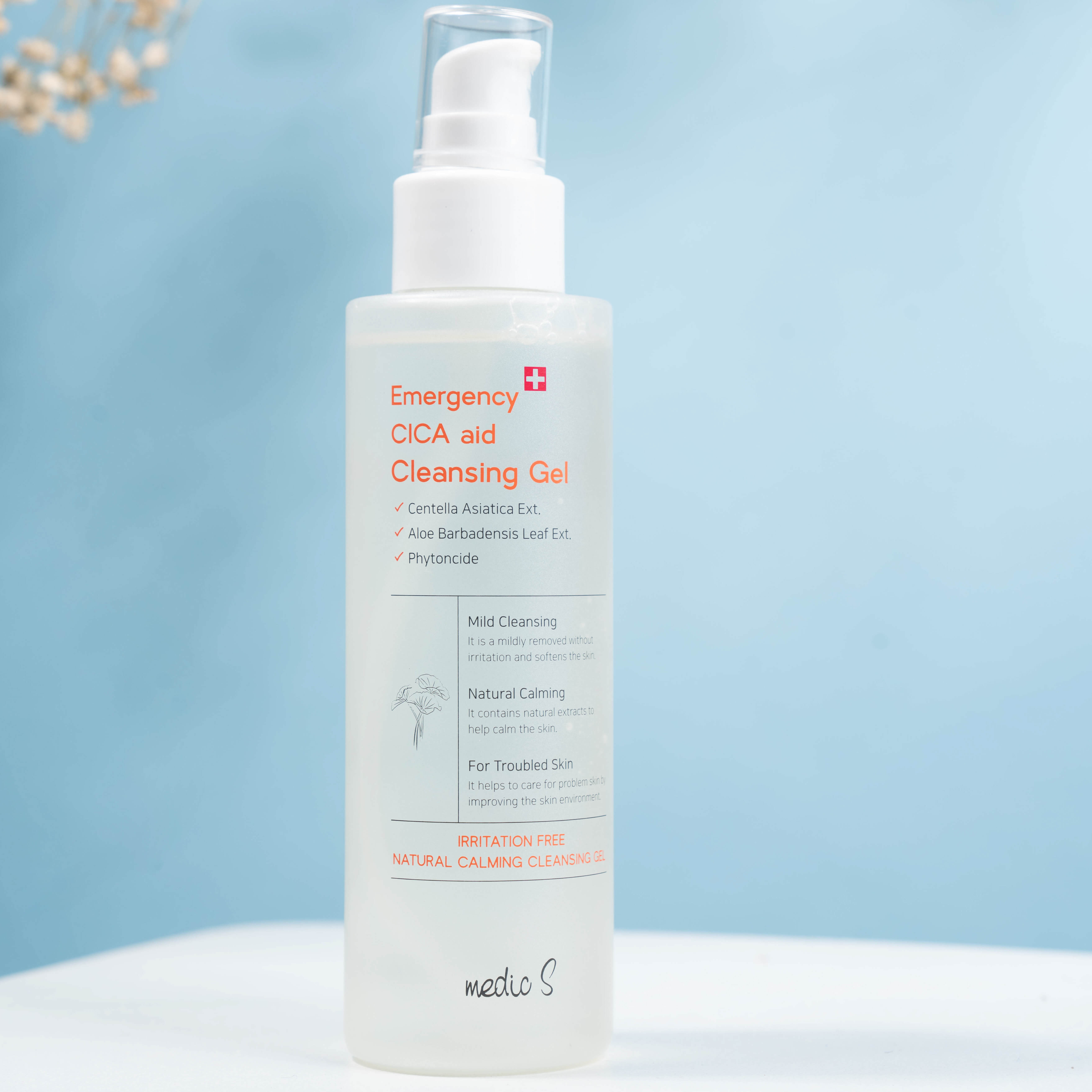 Sữa rửa mặt bảo vệ da khỏi vi khuẩn Emergency CICA aid Cleansing Gel MedicS 150ml - Giúp kiềm dầu, se khít lỗ chân lông, giữ ẩm, cung cấp dưỡng chất cho da, phù hợp mọi loại da, đặc biệt da dầu