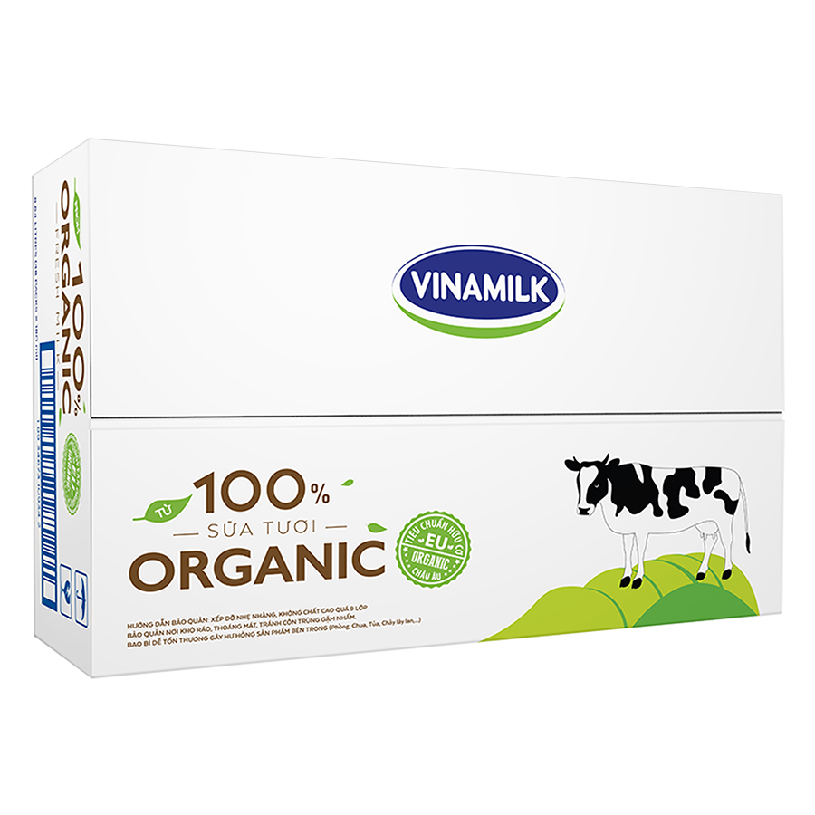 Thùng 48 hộp Sữa Tươi Tiệt Trùng Vinamilk Green Farm Organic 180ml