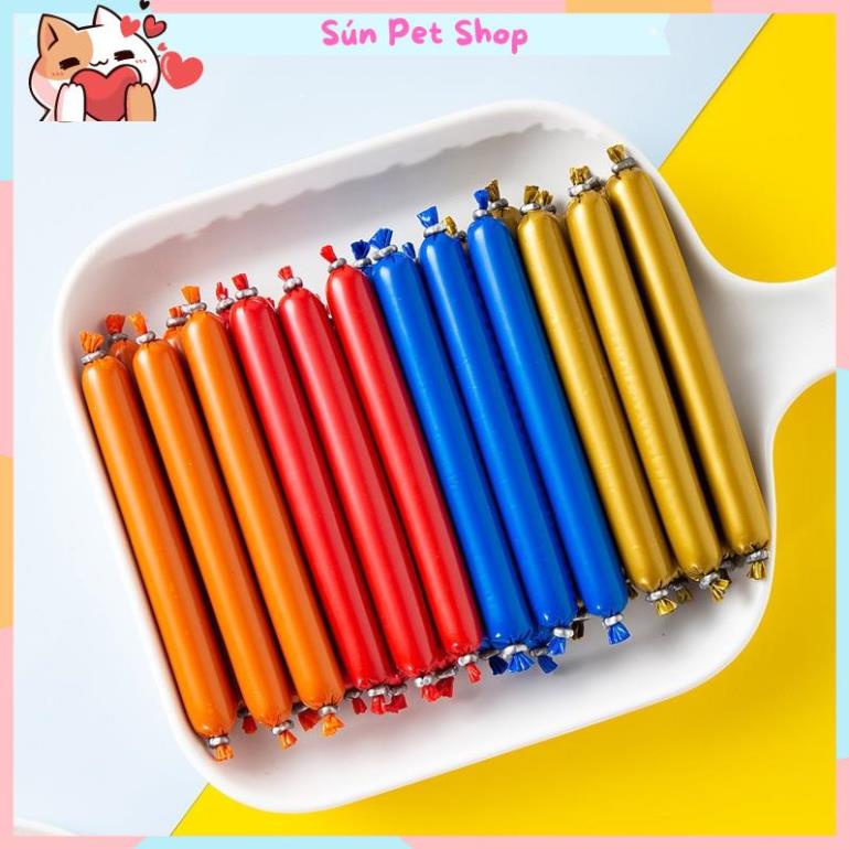 Combo 10 chiếc xúc xích cho chó mèo bổ sung dinh dưỡng