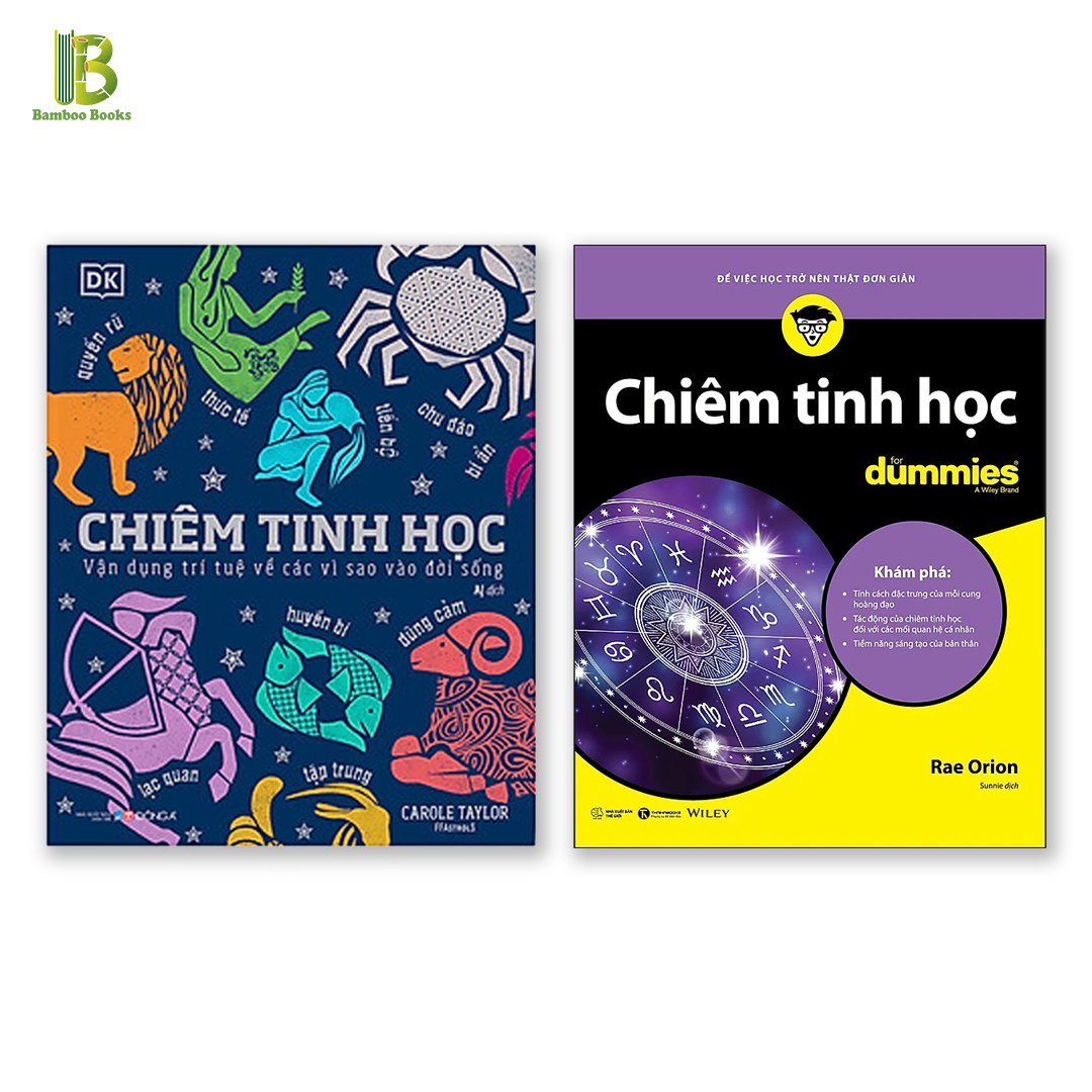 Combo 2 Cuốn Sách Về Chiêm Tinh Học: Chiêm Tinh Học - Vận Dụng Trí Tuệ Về Các Vì Sao Vào Đời Sống + Chiêm Tinh Học For Dummies (Tặng Kèm Bookmark Bamboo Books)