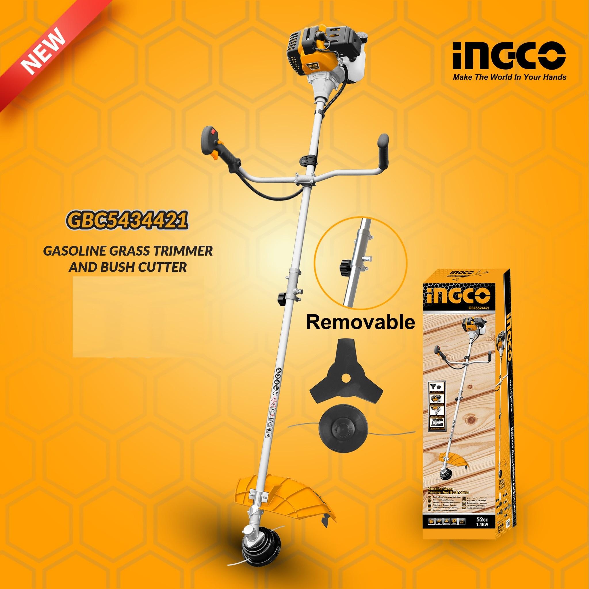 MÁY CẮT CỎ 1.25Kw CHỈNH CẦN INGCO GBC5434421 - HÀNG CHÍNH HÃNG