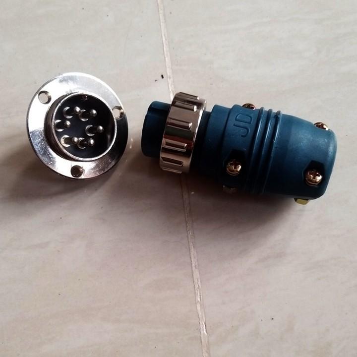 Giắc điều khiển MIG 6 chân cho máy hàn MIG cấp dây rời