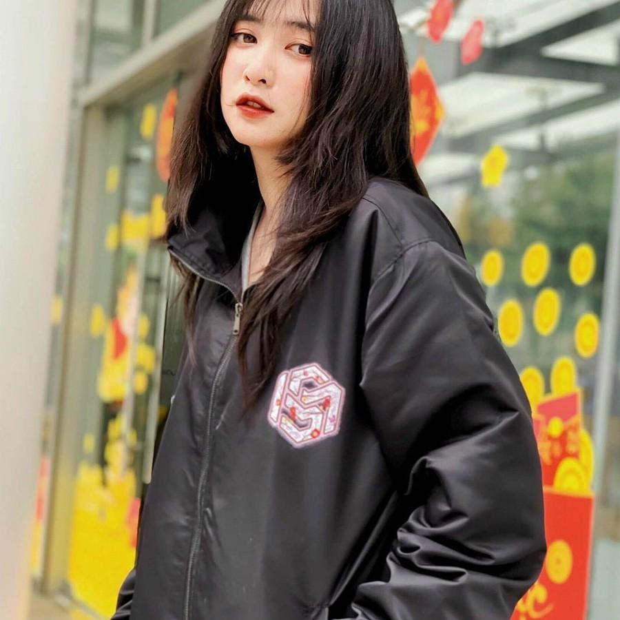 Áo khoác dù,áo jacket unisex nam nữ Form rộng phong cách Ulzzang in hình BLOSSOM