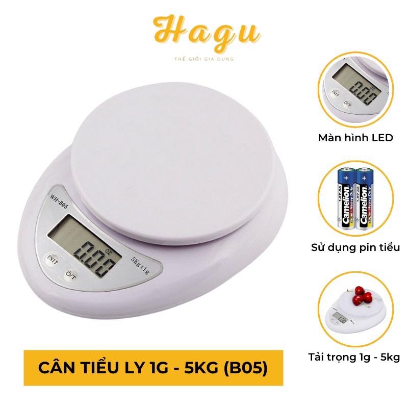 Cân Tiểu Ly Điện Tử Nhà Bếp Mini từ 1g đến 5kg, Độ Chính Xác Cao, Cân Thực Phẩm Gia Vị Nhà Bếp