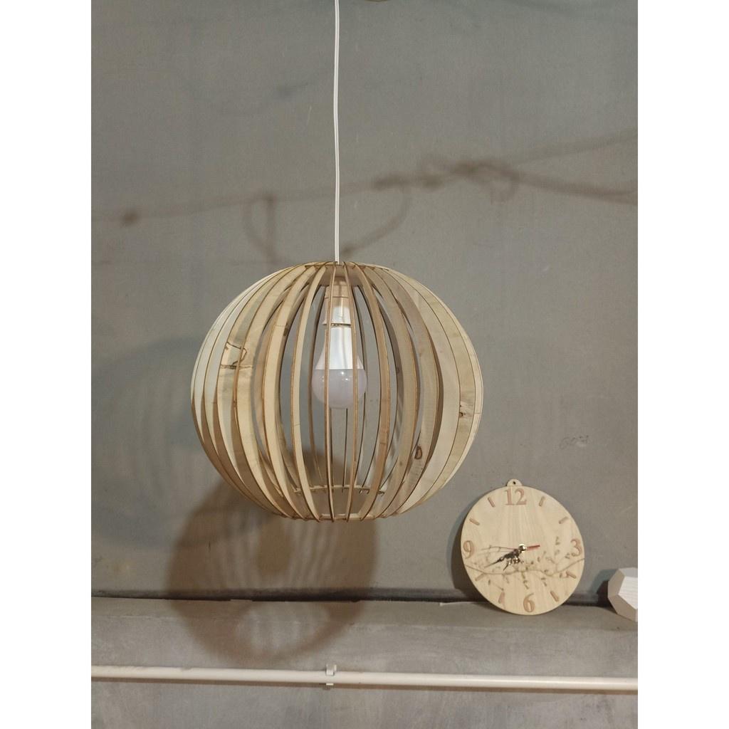 Đèn gỗ cầu diy nơm.50 đèn gỗ