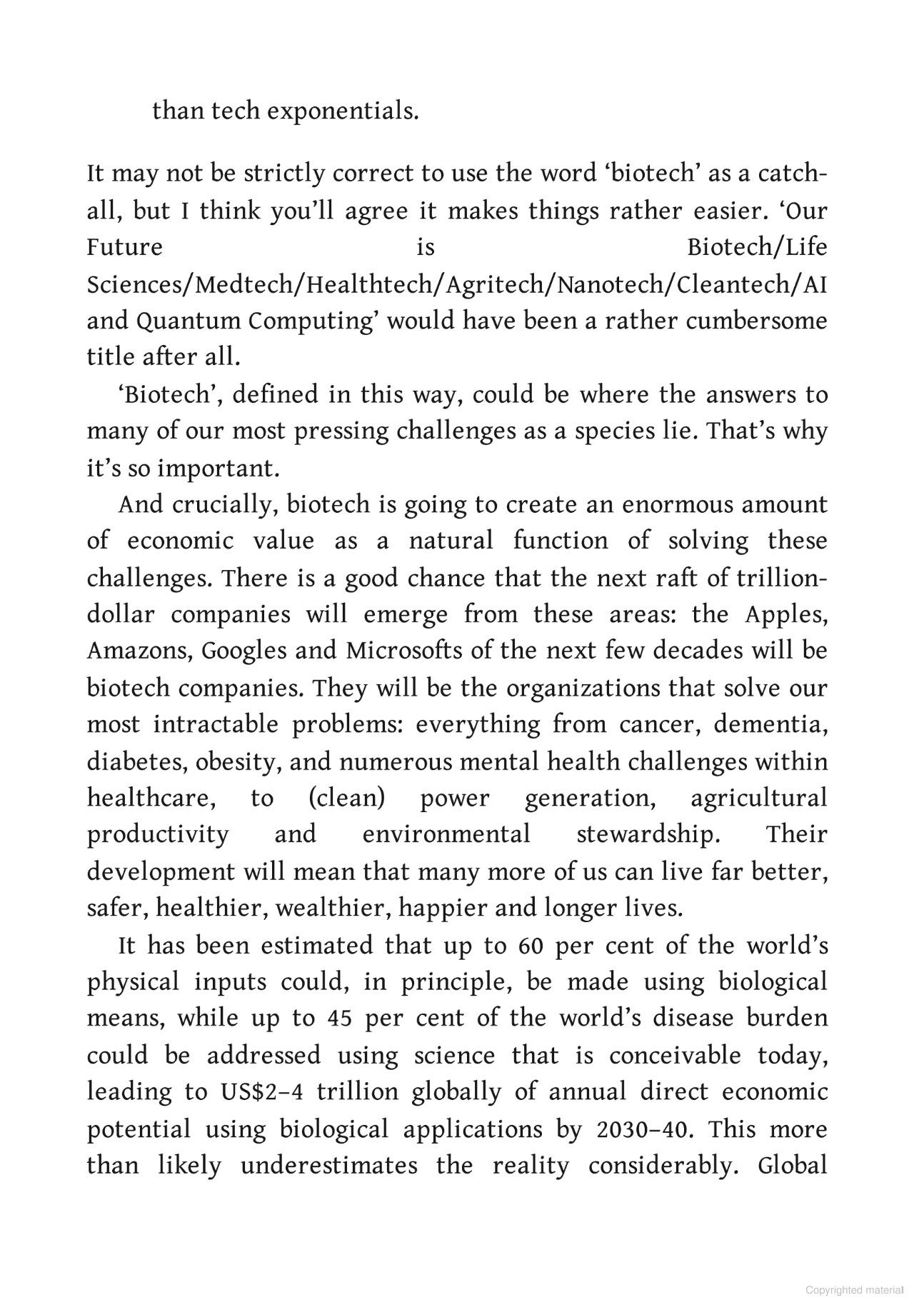 Sách ngoại văn: Our Future Is Biotech