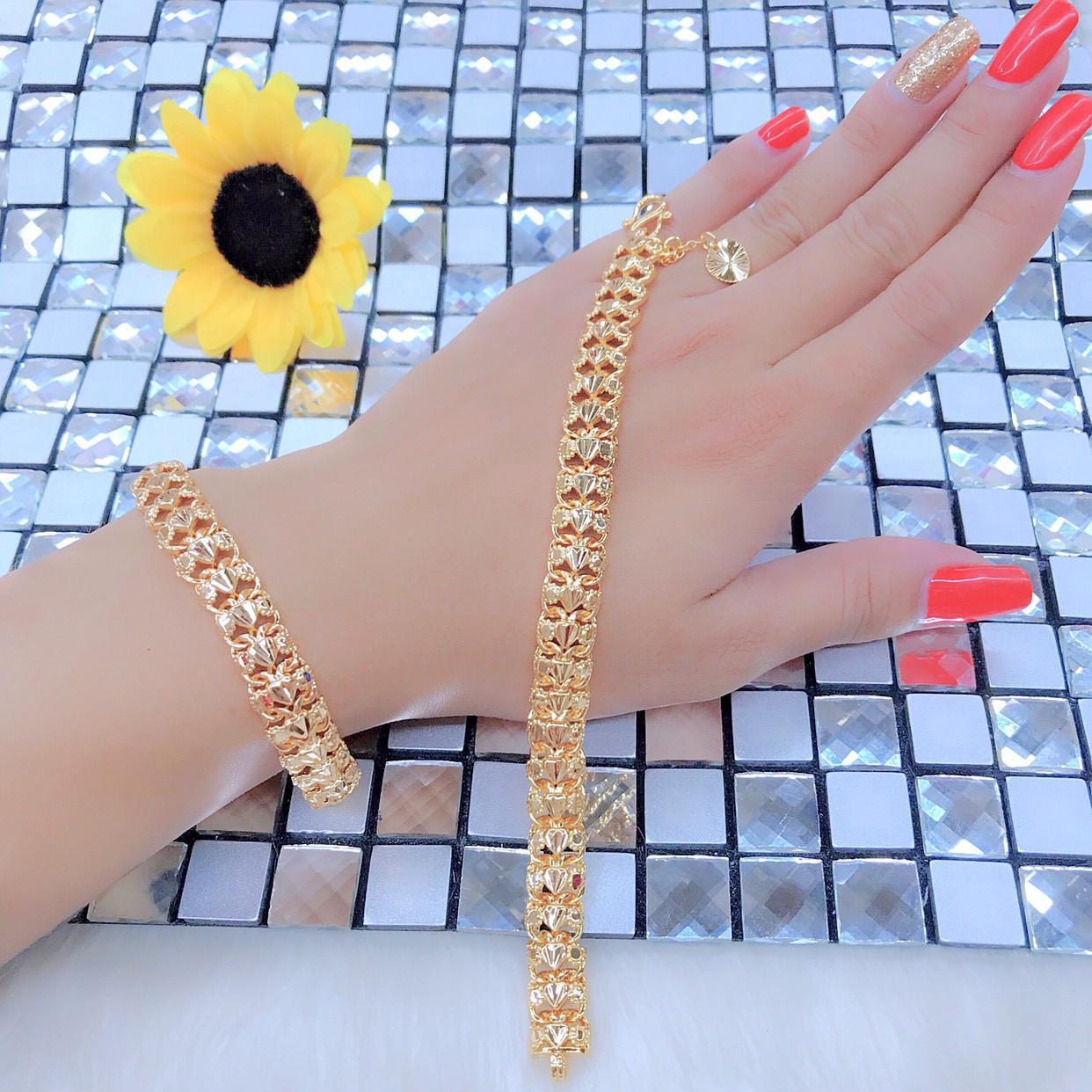 Lắc Tay Nữ Mẫu 02-1708 Mạ Vàng 24K