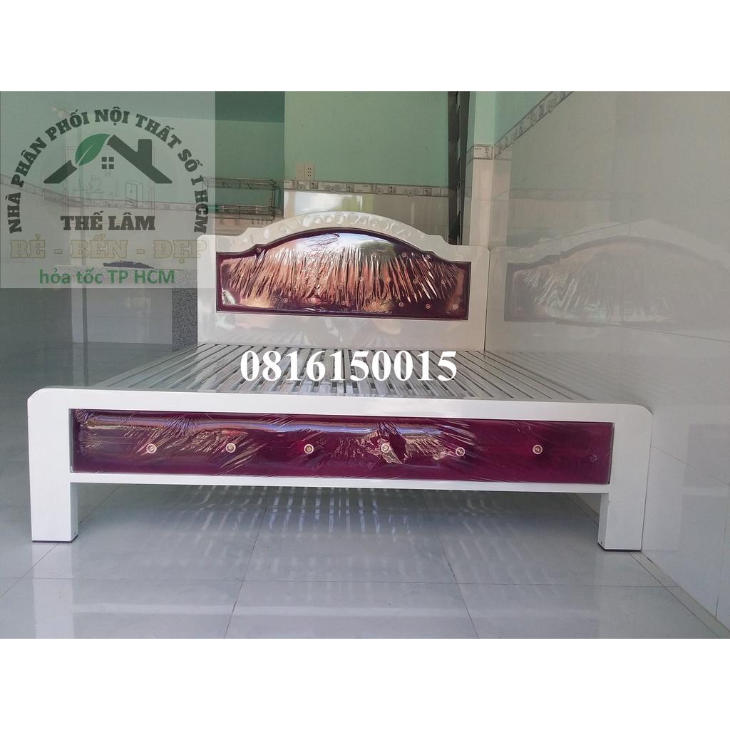 Giường sắt hộp dày 5x10 sơn tĩnh điện chống rung- chống ồn