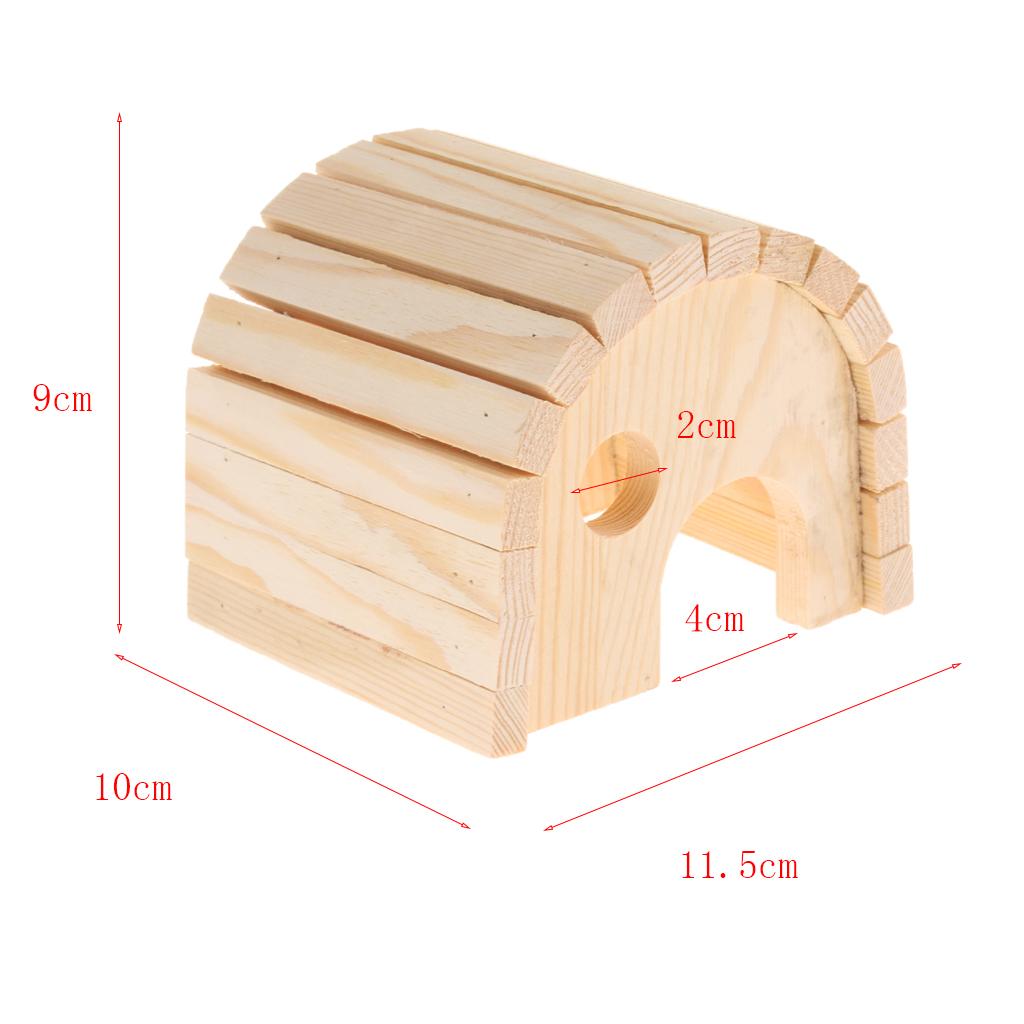Wooden Hamster House Hamster Toy Gerbil Chew Toys Small Pets House