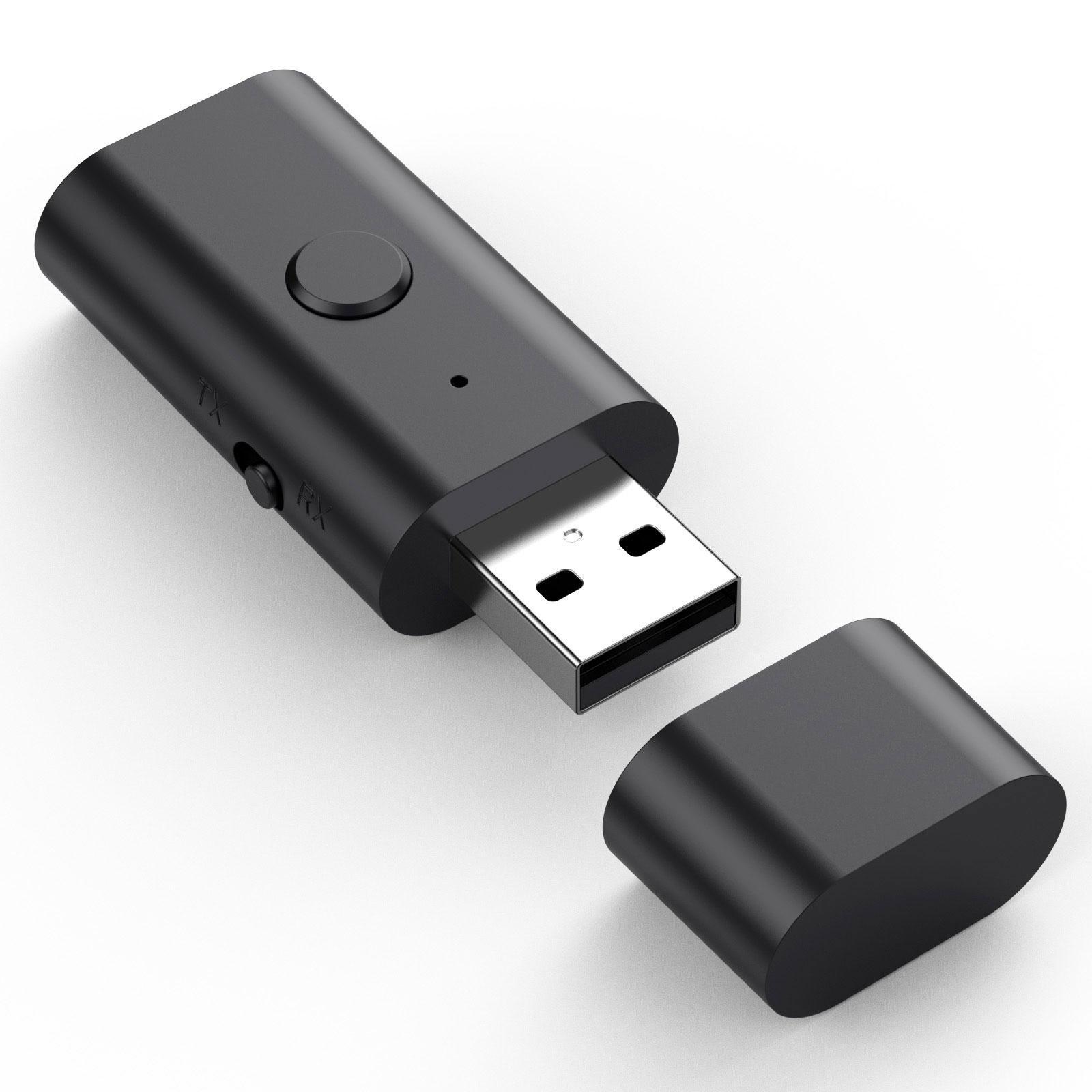 Bluetooth Receiver Adapter Music Receiver USB Plug and Play Stereo Receiver Audio Adapter for Desktop Pc Headsets TV