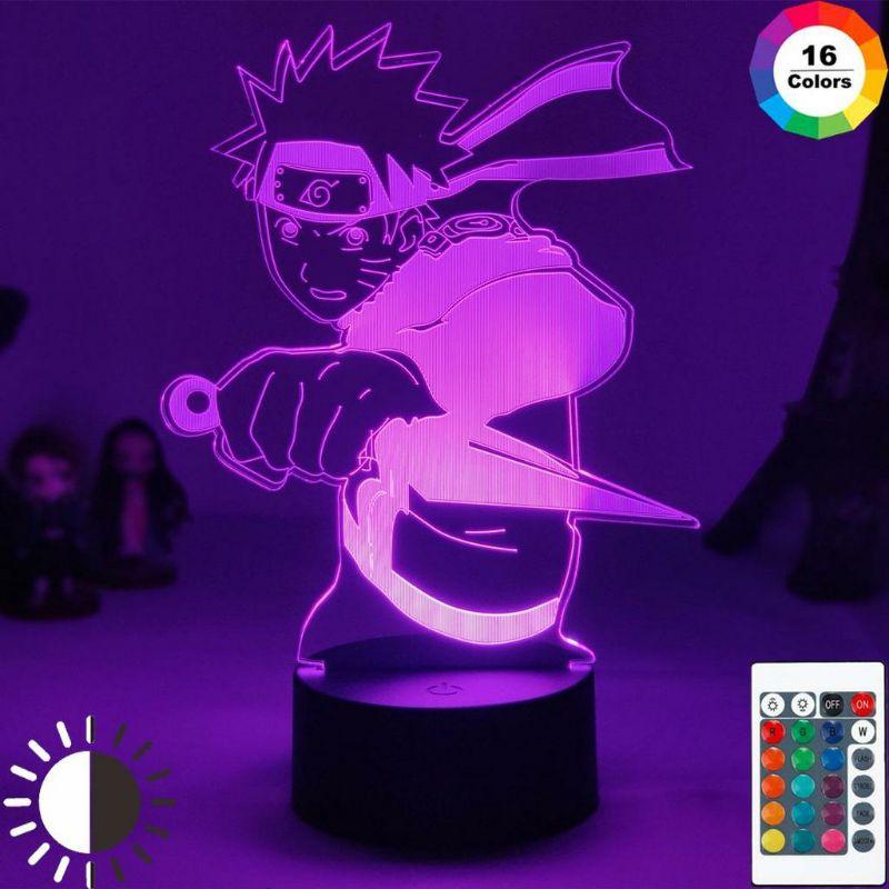 Đèn ngủ, đèn bàn Led 3D illusion Naruto Uzumaki Kid figure - quà tặng sáng tạo