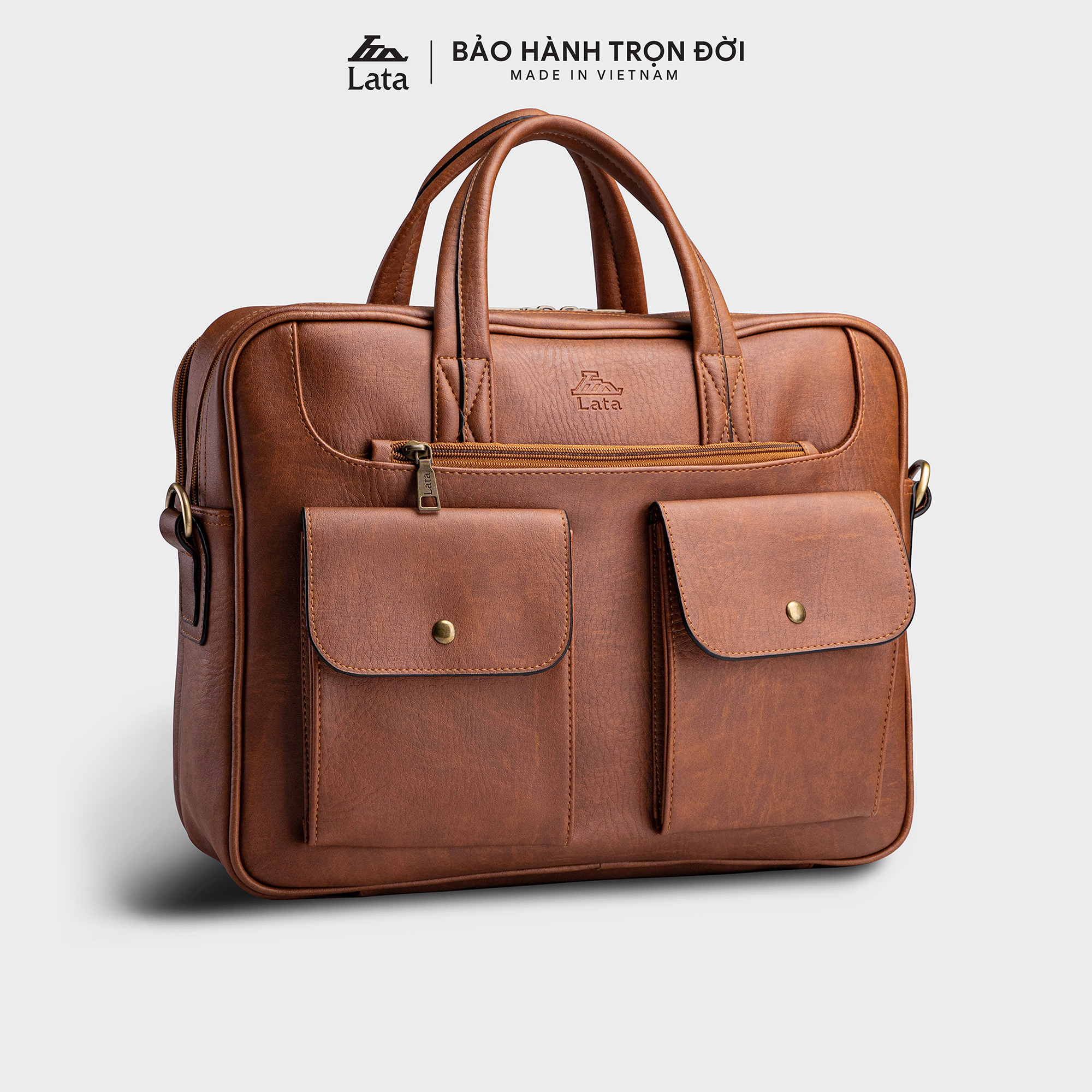 Cặp Công Sở Lata ( Thời trang nam basic - Cặp da CA25 )