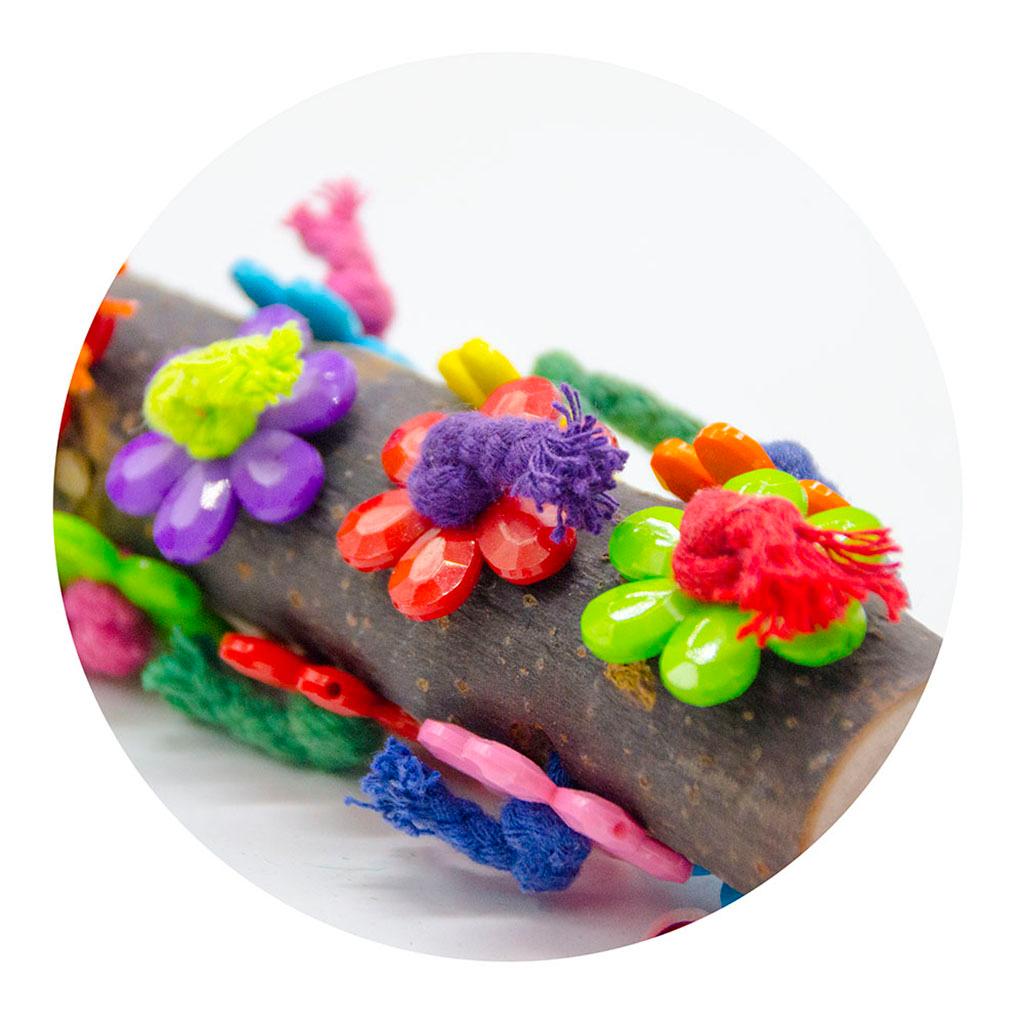 Birds Parrot Wood Stand Perches Toy For Bird Cage Accessories Bird Supplies