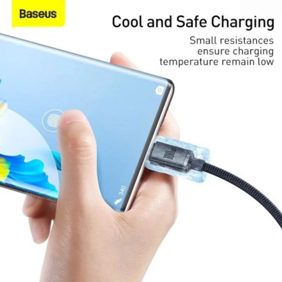 Cáp Sạc Siêu Nhanh Baseus Crystal Shine Series Fast Charging USB to Type-C 100W (Supercharge 5A &amp; Data Cable) CAJY-Hàng chính hãng