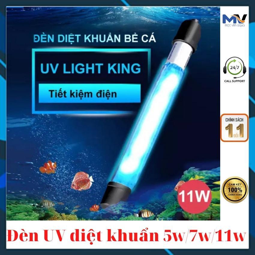 Đèn uv diệt khuẩn diệt tảo có hại cho hồ cá công suất 5w/7w/11w cực tốt