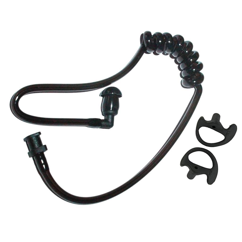 3x Replacement Acoustic Coil Tube with S+M+L Earbuds for 2 Way Radio