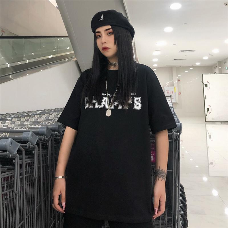 Áo phông nam nữ unisex tay lỡ CHAMP ,oversize tay lỡ phong cách siêu chất áo thun form rộng oversize phong cách Hàn Quốc