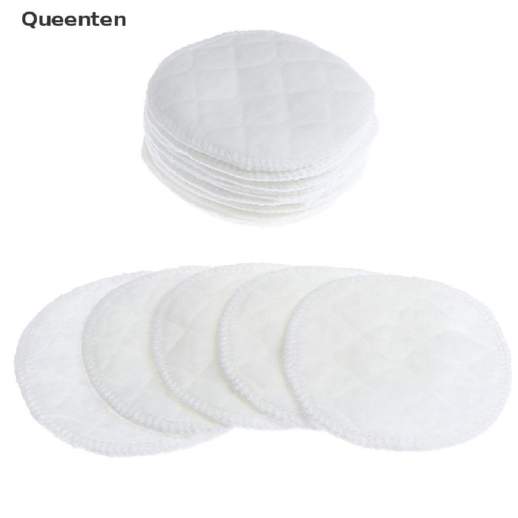 Queenten 20Pcs Reusable Cotton Pads Washable Makeup Remover Pad Soft Face Skin Cleaner QT