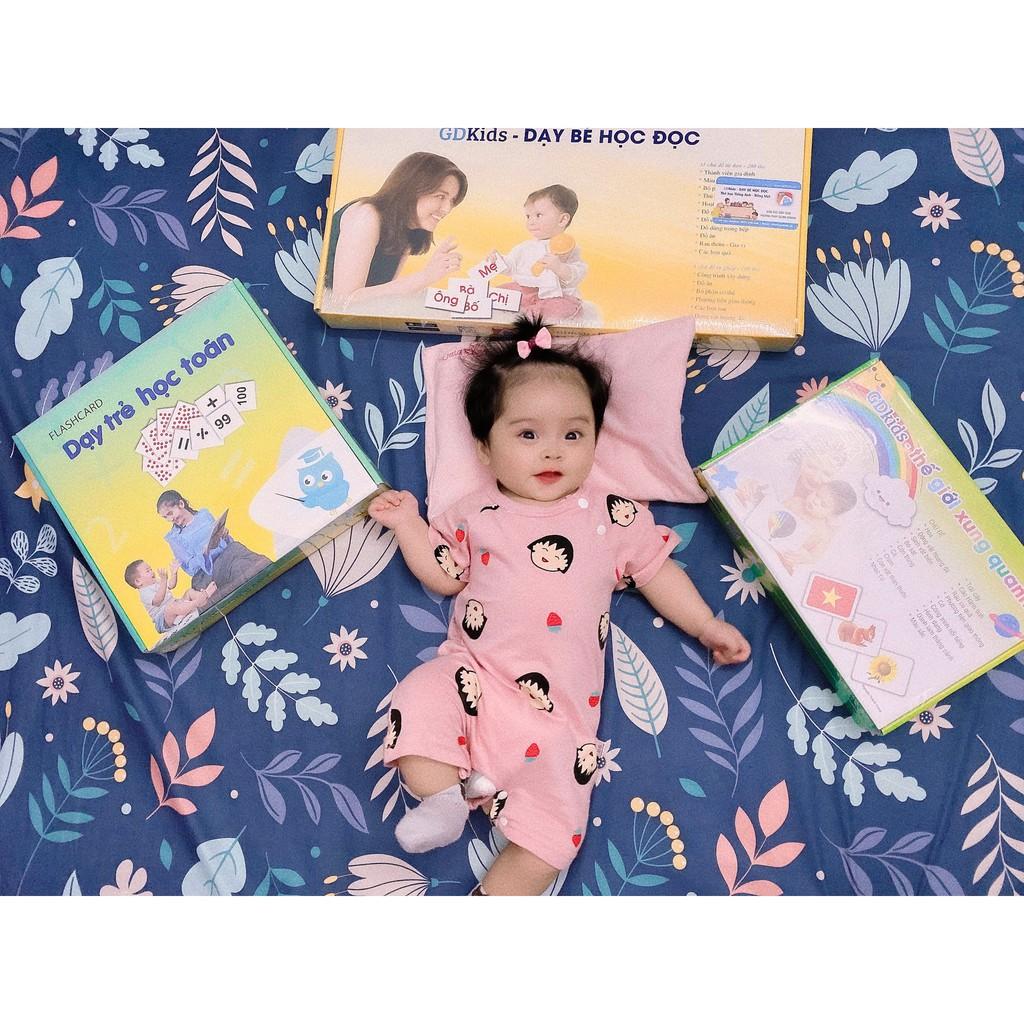 COMBO 3 BỘ THẺ HỌC CHUYÊN SÂU TOÁN+ TIẾNG VIỆT+ THẾ GIỚI XUNG QUANH CHUẨN GLENN DOMAN- FLASH CARD GDKIDS NÂNG CAO