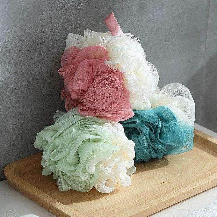 Bông tắm tròn siêu mềm tạo bọt mềm mại cho da hình tròn dễ thương
