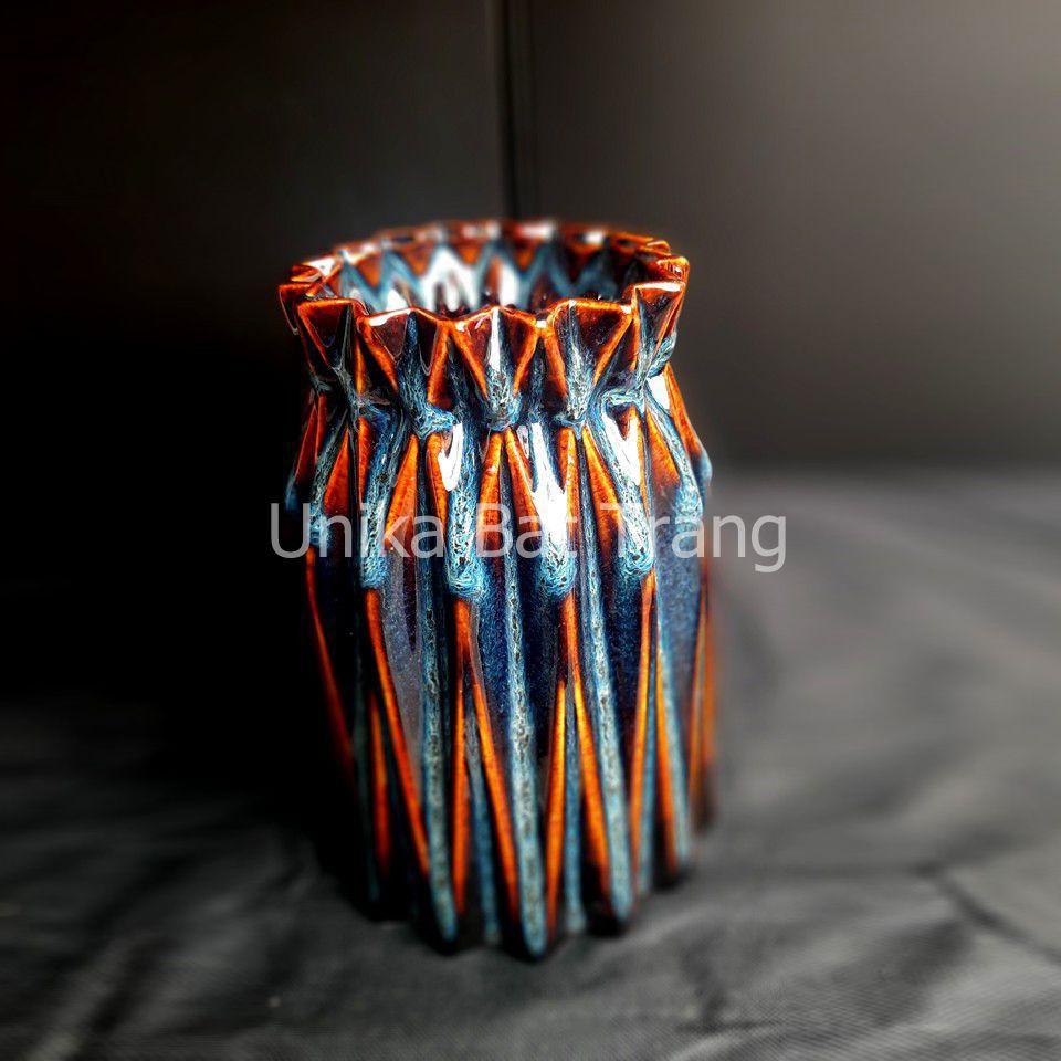 Bình Cắm Hoa Thắt Cổ Siêu Đẹp - GOABBH001 - Gốm Sứ Bát Tràng
