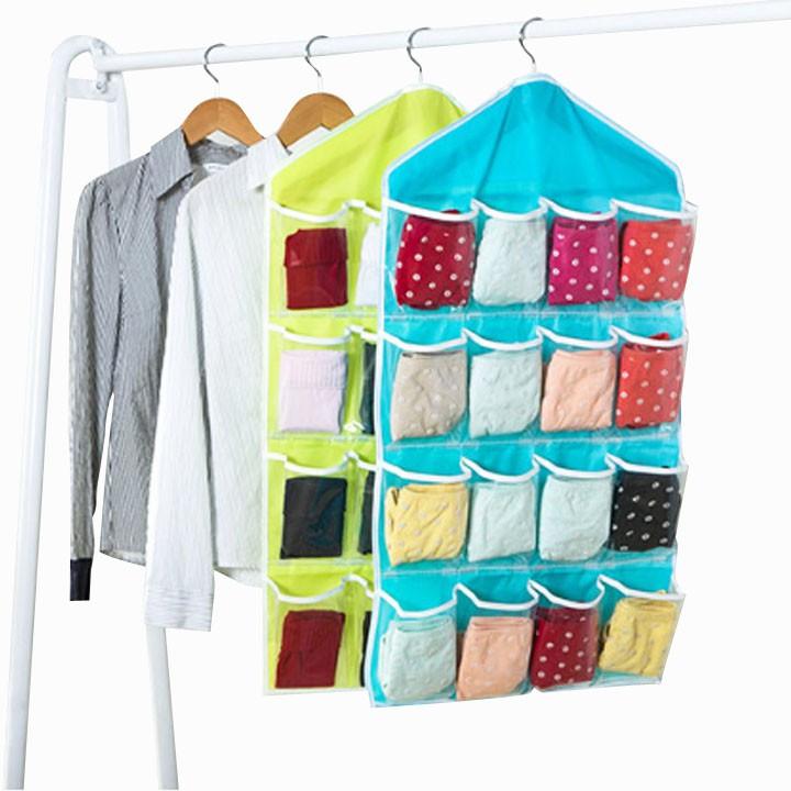 Sỉ 10 túi treo đồ 16 ngăn nhiều màu