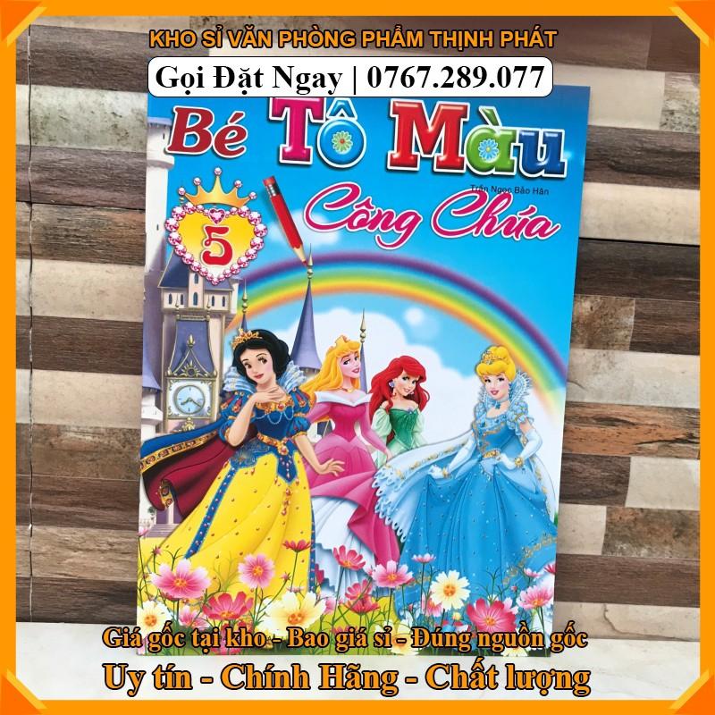 BÉ TẬP TÔ MÀU CÔNG CHÚA