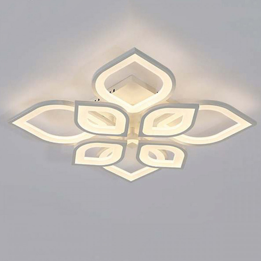Đèn trần - đèn ốp trần - đèn led trang trí phòng khách hoa mai 8 cánh 3 màu ánh sáng có điều khiển từ xa VERSION LAMP
