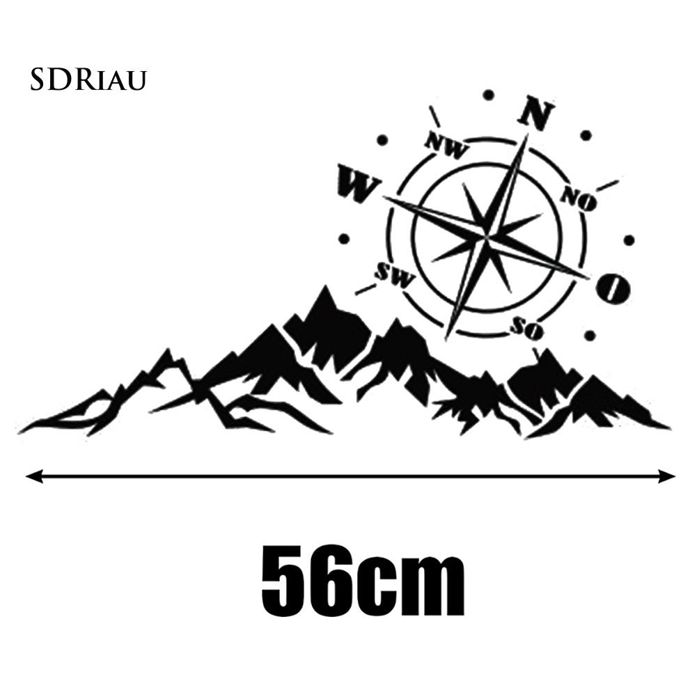 Sticker Dán Trang Trí Xe Hơi Hình La Bàn Độc Đáo