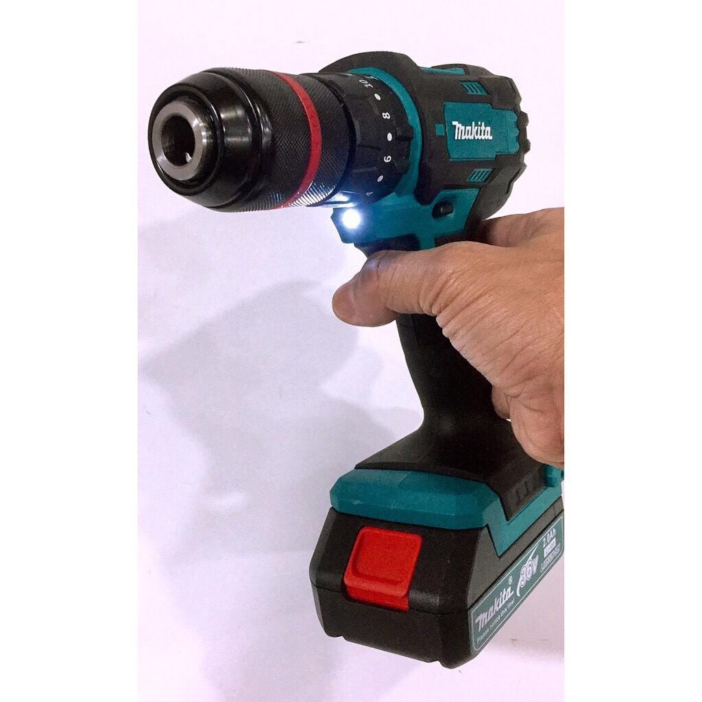 Máy khoan pin makita 36v 3 chức năng, đầu AutoLock 13 Ly