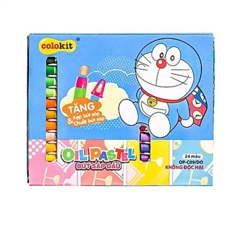 Sáp dầu 24 màu Thiên Long - Colokit Doraemon; OP-C09/DO