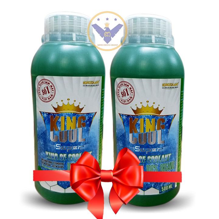 COMBO 2 lon nước làm mát xe ô tô, xe máy ( màu xanh ) Kingcool Super 500ml