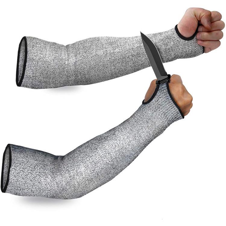 1Pc Level 5 HPPE Cut Resistant Anti-Puncture Work Protection Arm Sleeve Cover Safety Protecter Arm Warmers 20/30/40cm