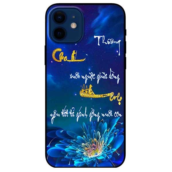 Ốp lưng dành cho Iphone 12 Mini - Iphone 12 - Iphone 12 Pro - 12 Pro Max - mẫu Mẫu Đơn Cha Mẹ
