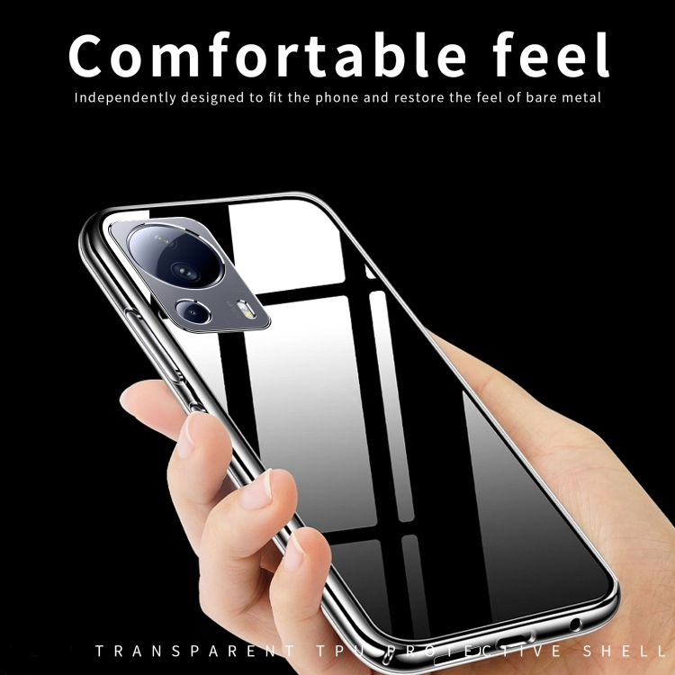 Ốp lưng silicon dẻo cho Xiaomi Mi 13 Lite / Civi 2 hiệu Ultra Thin trong suốt mỏng 0.6mm độ trong tuyệt đối chống trầy xước - Hàng nhập khẩu