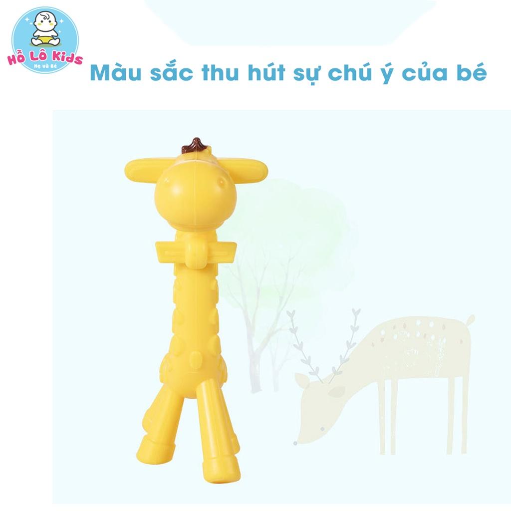 Gặm nướu cho bé silicon hình hươu và chuối, gặm niếu an toàn cho bé Hồ Lô Kids