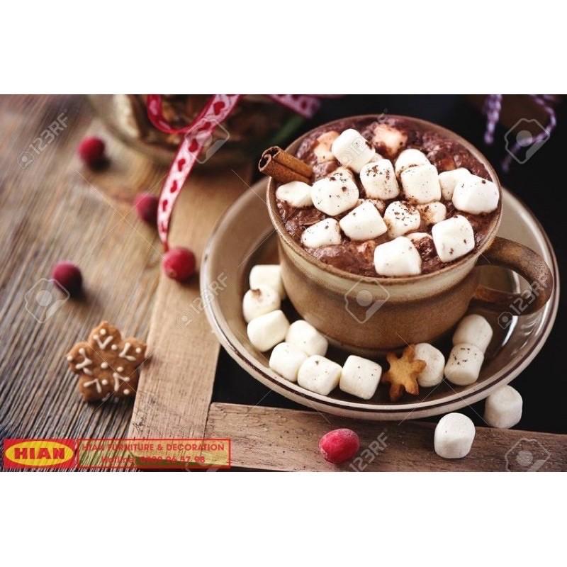 1kg Kẹo Marshmallow trắng làm kẹo Nougat, hạnh phúc