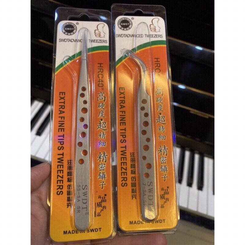 Nhíp lỗ gắp classic, nhíp tách nối mi cao cấp Tweezers lỗ
