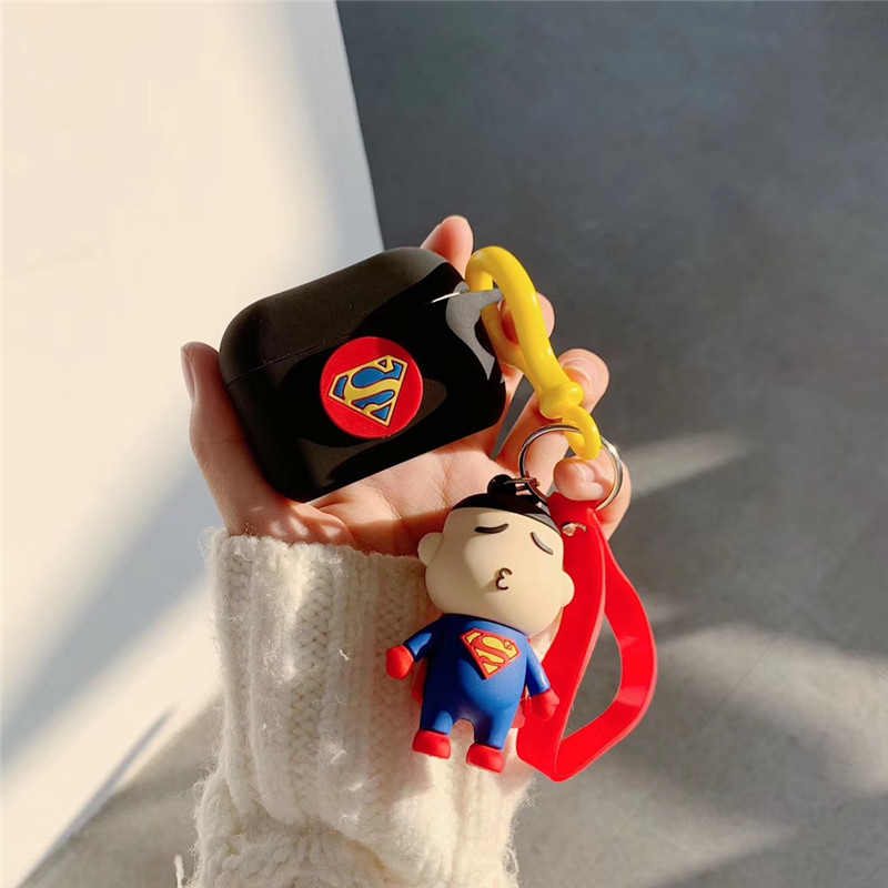 Ốp Silicone dẻo bảo vệ Dành Cho Airpods Pro - Superheros figure - Hàng Chính Hãng