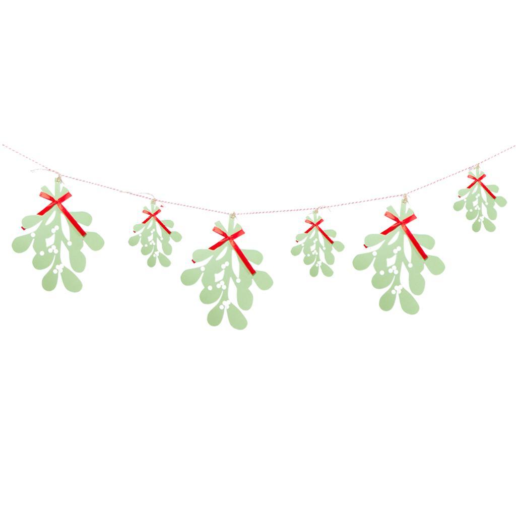 Christmas Holiday Paper Leaves DIY Hanging Garland Decoration