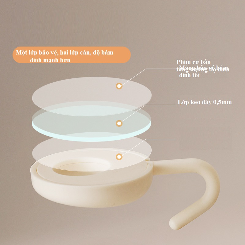 Set 4 Móc Treo Đồ Dán Tường Chịu Lực GonQin - Móc Treo Đa Năng Decor Cho Ngôi Nhà Của Bạn