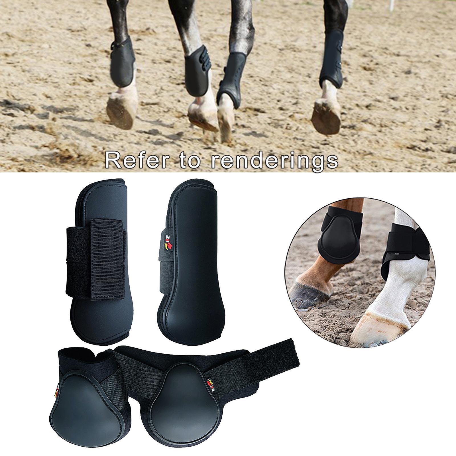 Horse Tendon Fetlock Boots Set Jumping Leg Protection Boots