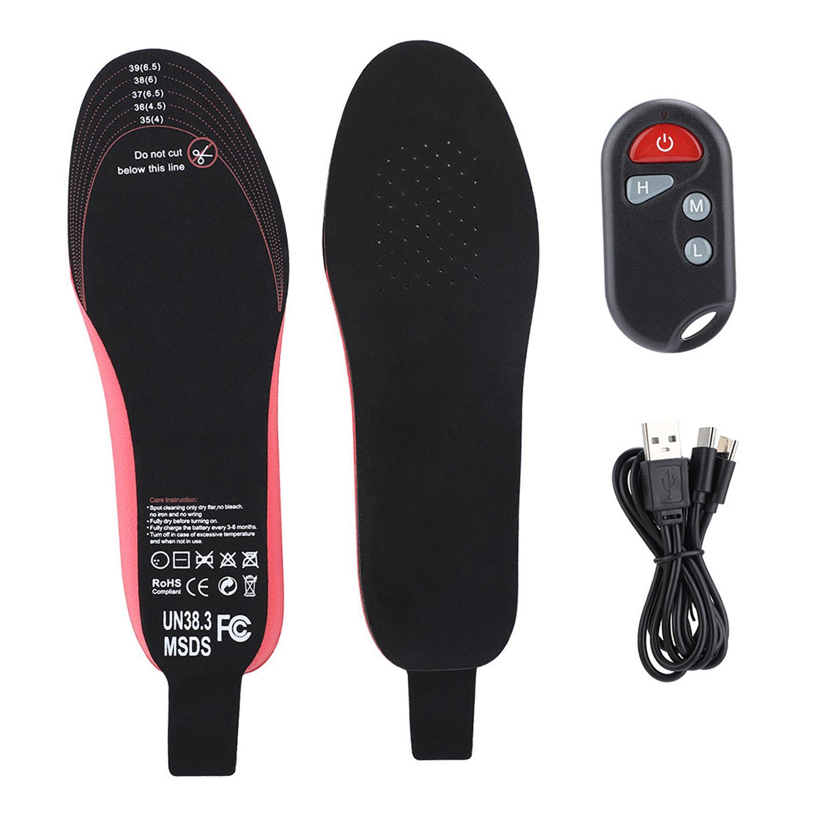 2100mAh Electric Heated Insoles Rechargeable for Outdoor Sports Camping