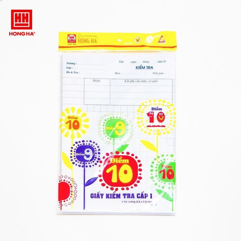 Giấy kiểm tra 4 ô ly Hồng Hà
