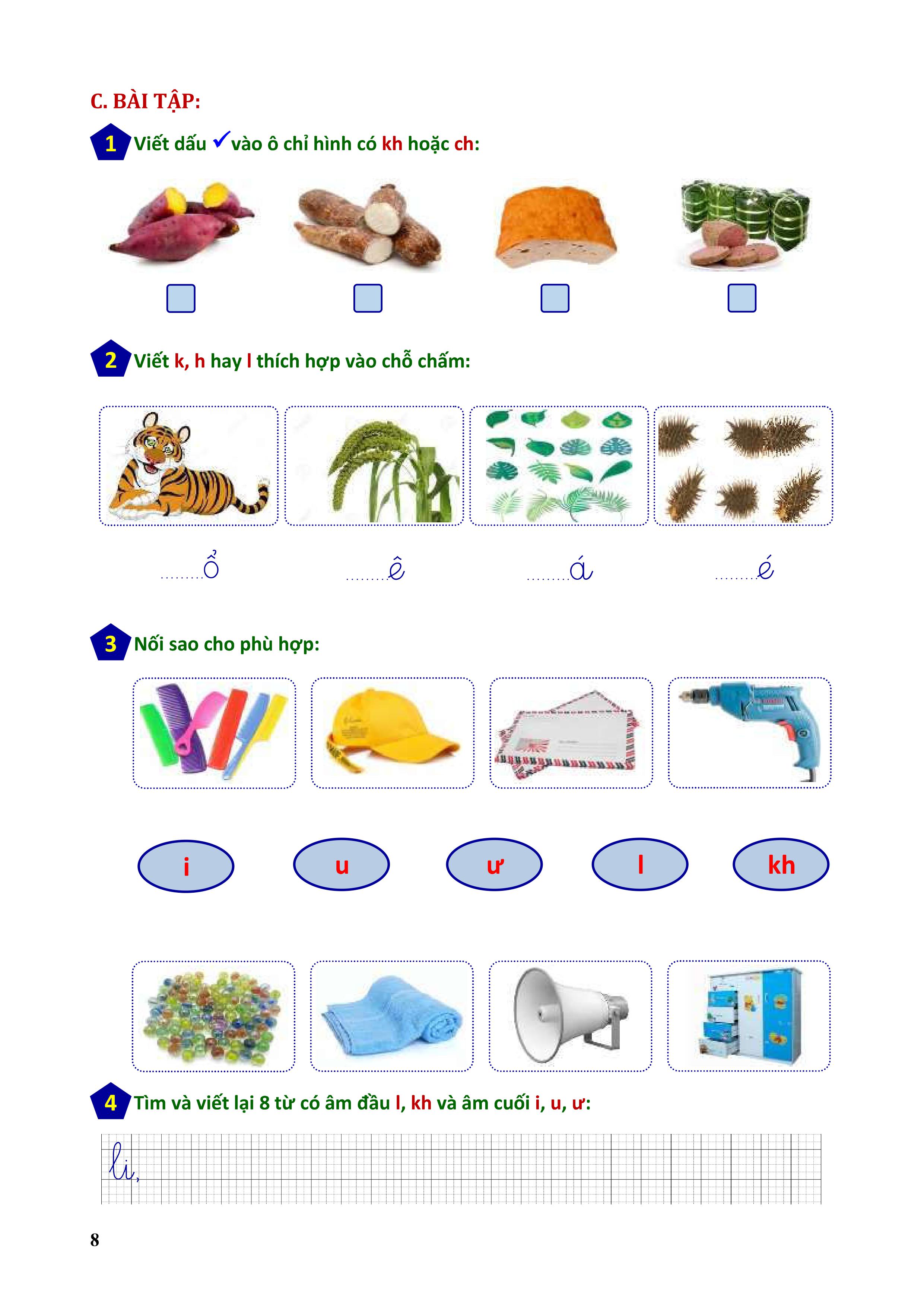 Phiếu bài tập cuối tuần Tiếng Việt 1 - Biên soạn theo chương trình mới