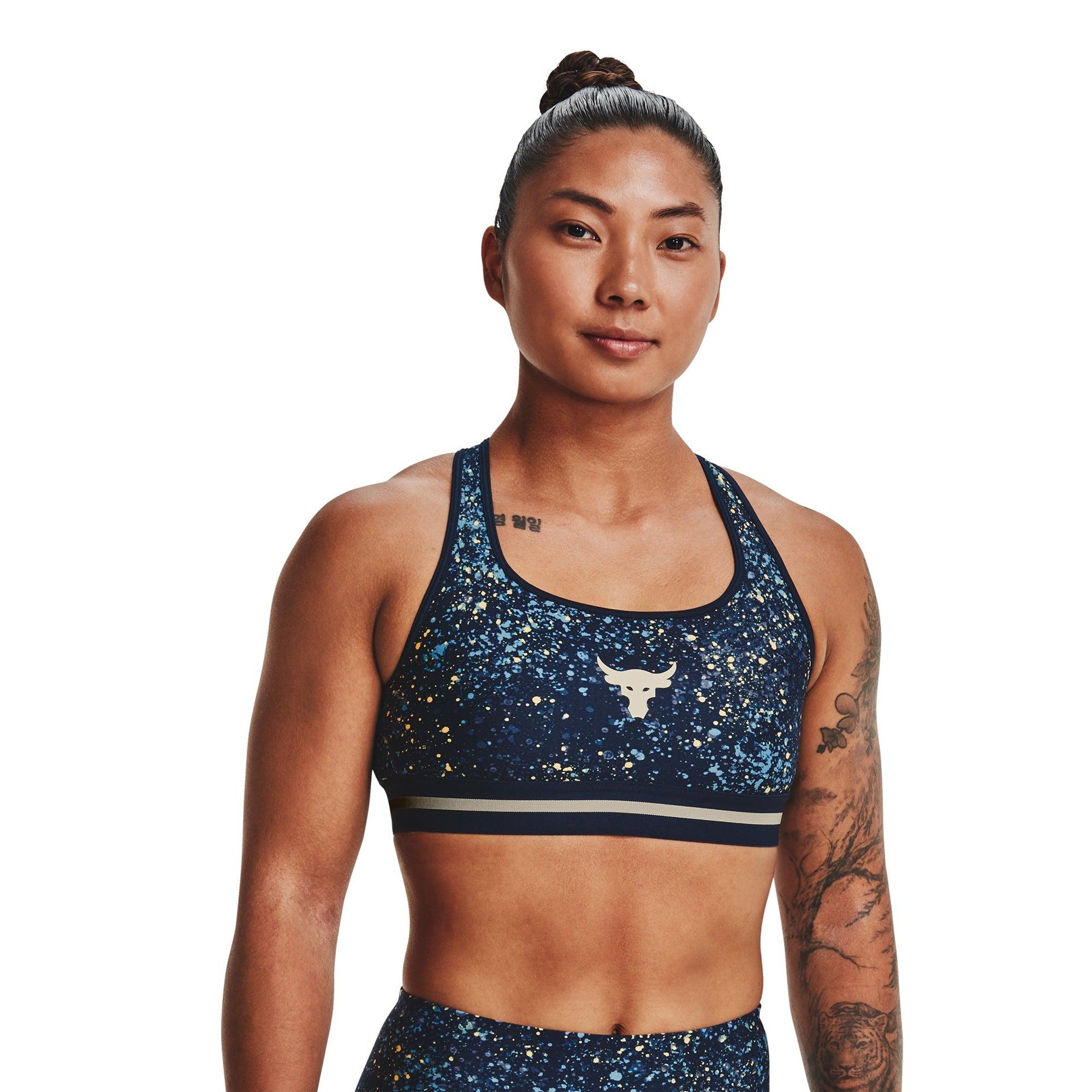 Áo bra thể thao nữ Under Armour Prjct Rock Bra Printed - 1371365-408