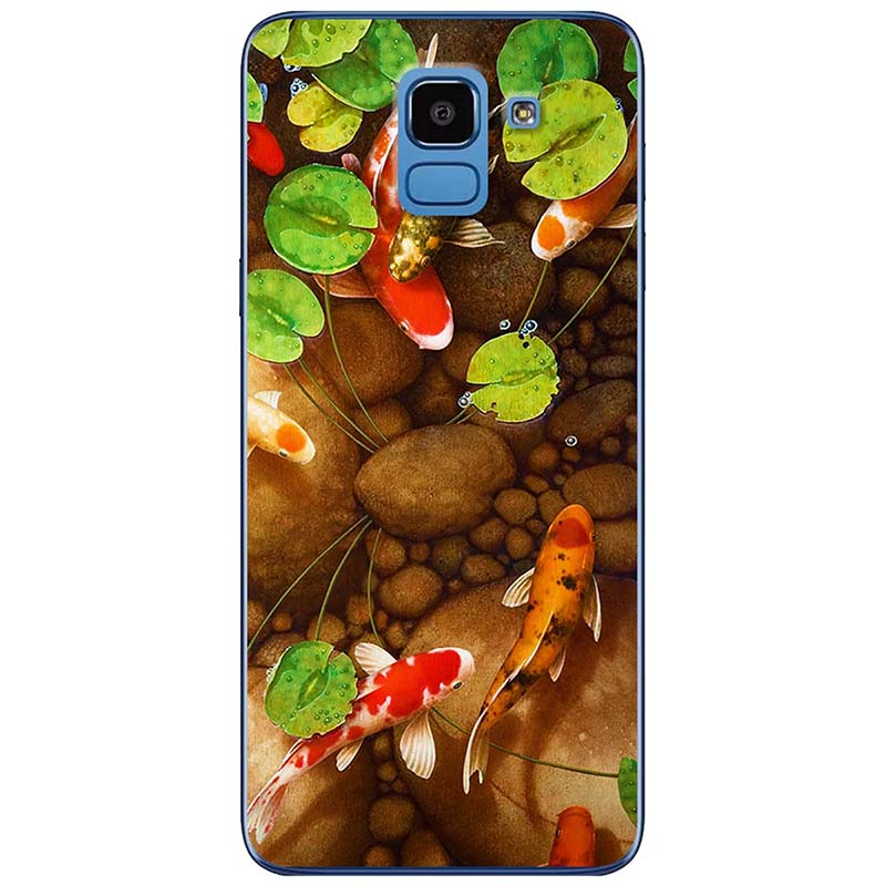 Ốp lưng dành cho Samsung J6  mẫu Cá koi